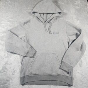 Patagonia Fitz Roy Icon Uprisal Sweatshirt Mens Small Gray Hoodie Fleece Hiking